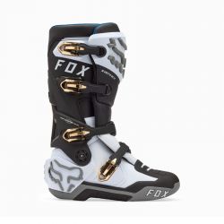 BUTY MOTOCYKLOWE FOX INSTINCT WHITE BLACK GREY 9 (WKŁADKA 265MM) ENDURO CROSS