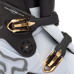 BUTY MOTOCYKLOWE FOX INSTINCT WHITE BLACK GREY 9 (WKŁADKA 265MM) ENDURO CROSS