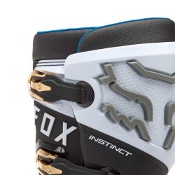BUTY MOTOCYKLOWE FOX INSTINCT WHITE BLACK GREY 9 (WKŁADKA 265MM) ENDURO CROSS