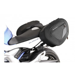 ZESTAW SAKW BOCZNYCH BLAZE H I STELAŻY SW-MOTECH SUZUKI SFV650 GLADIUS (09-16) BLACK/GREY 2X14-21L