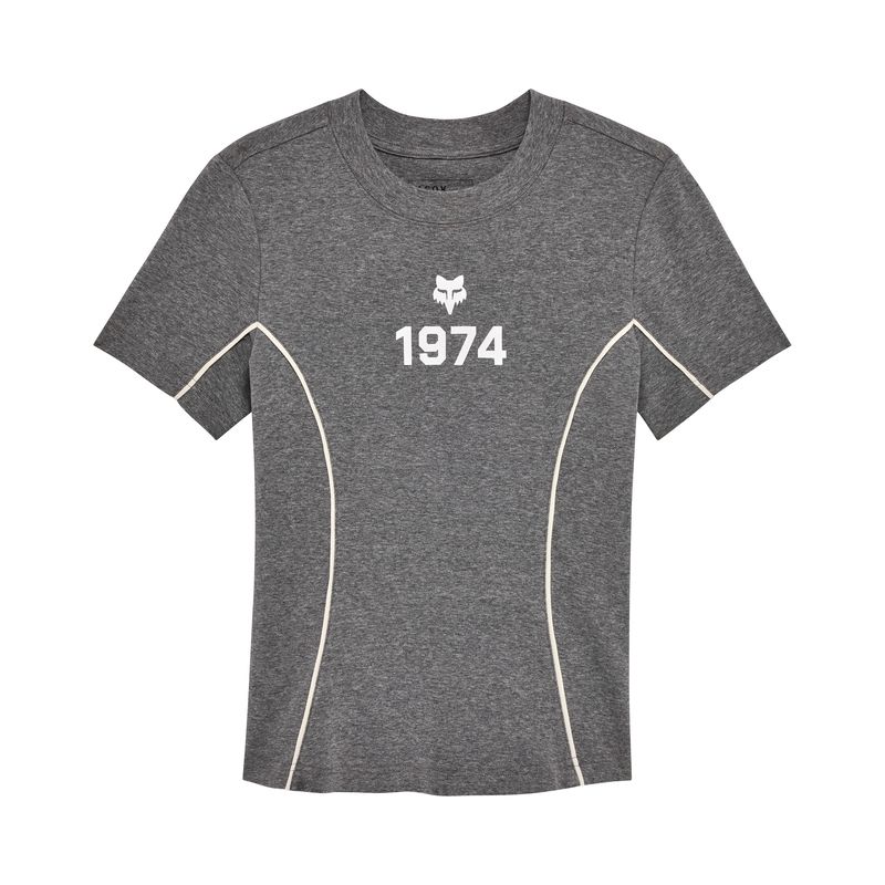 T-SHIRT DAMSKI FOX MOTO-X FITTED HEATHER GRAPHITE  ENDURO CROSS