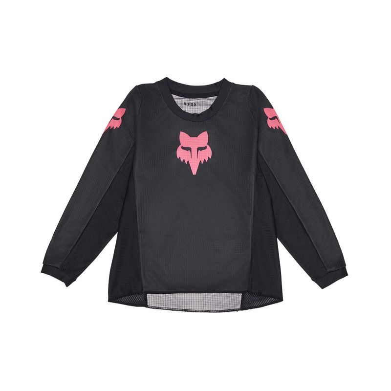 BLUZA MOTOCYKLOWA JUNIOR FOX GIRLS BLACKOUT BLACK BLACK  ENDURO CROSS