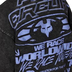 BLUZA Z KAPTUREM FOX PRO CIRCUIT FLEECE PO BLACK  ENDURO CROSS