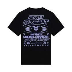 T-SHIRT FOX PRO CIRCUIT OVERSIZED BLACK  ENDURO CROSS
