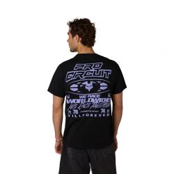T-SHIRT FOX PRO CIRCUIT OVERSIZED BLACK  ENDURO CROSS