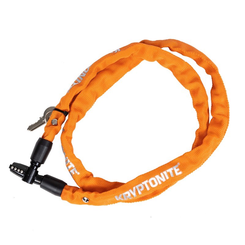ZAPIĘCIE ŁAŃCUCHOWE KRYPTONITE KEEPER 411 NA KLUCZ ORANGE 0,04CM X 110CM
