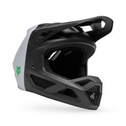 KASK ROWEROWY JUNIOR FOX RAMPAGE 5050 BLACK WHITE  ENDURO CROSS