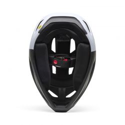 KASK ROWEROWY JUNIOR FOX RAMPAGE 5050 BLACK WHITE  ENDURO CROSS