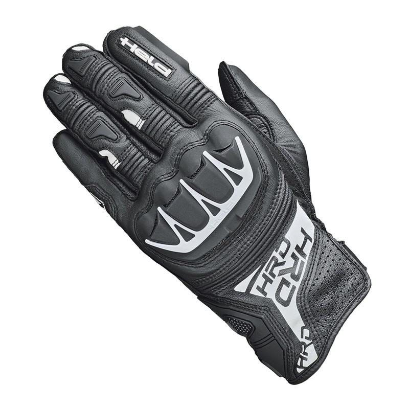 RĘKAWICE SKÓRZANE HELD KAKUDA BLACK/WHITE SLIM 