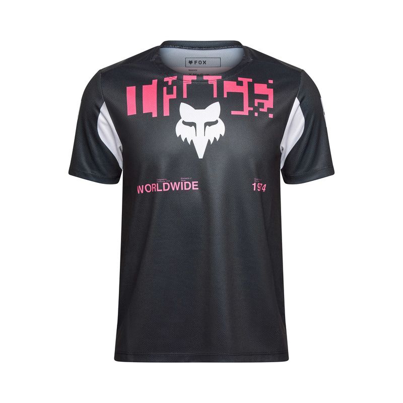 KOSZULKA ROWEROWA JUNIOR FOX RANGER DIGI IMAGE BLACK  ENDURO CROSS