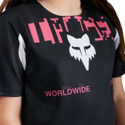 KOSZULKA ROWEROWA JUNIOR FOX RANGER DIGI IMAGE BLACK  ENDURO CROSS