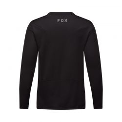 KOSZULKA ROWEROWA Z DŁUGIM RĘKAWEM JUNIOR FOX RANGER HEAD BLACK  ENDURO CROSS