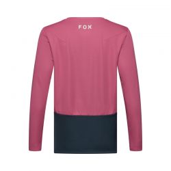 KOSZULKA ROWEROWA Z DŁUGIM RĘKAWEM JUNIOR FOX RANGER BERRY  ENDURO CROSS