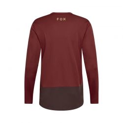 KOSZULKA ROWEROWA Z DŁUGIM RĘKAWEM FOX RANGER HEAD RUST  ENDURO CROSS