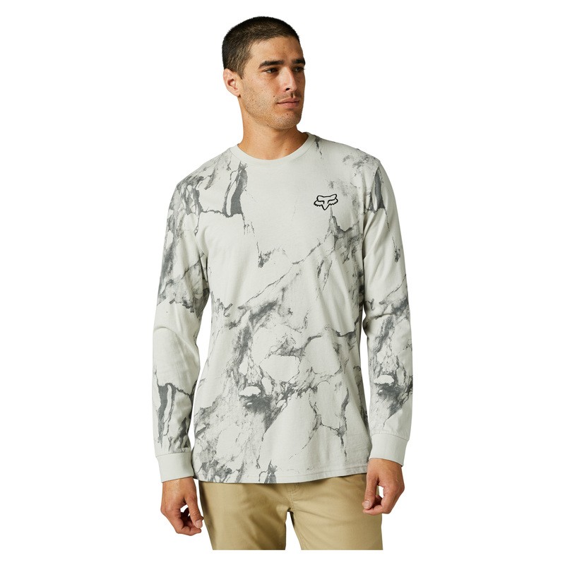 KOSZULKA Z DŁUGIM RĘKAWEM FOX KARRERA PREMIUM LIGHT GREY  ENDURO CROSS