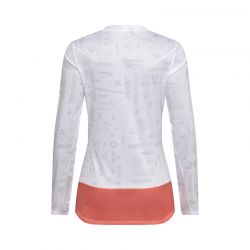 KOSZULKA ROWEROWA Z DŁUGIM RĘKAWEM DAMSKA FOX RANGER LUNAR SE WHITE  ENDURO CROSS