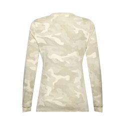 KOSZULKA ROWEROWA Z DŁUGIM RĘKAWEM DAMSKA FOX RANGER TRU DRI CREAM  ENDURO CROSS