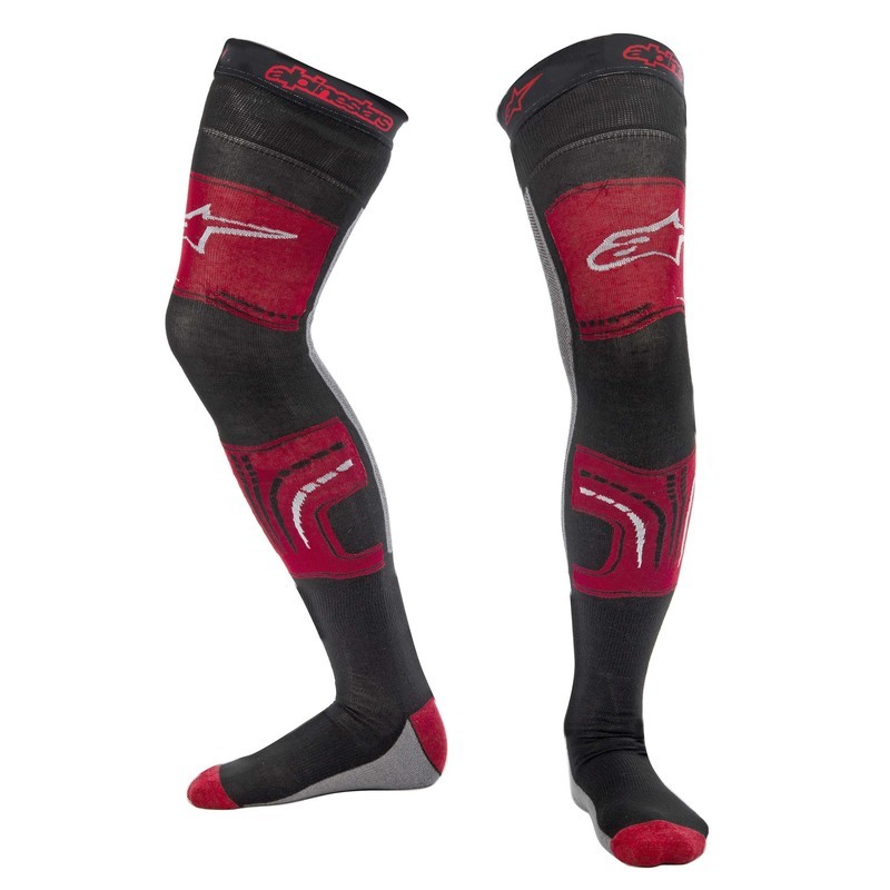 SKARPETY POD ORTEZĘ ALPINESTARS KNEE BRACE RED/BLACK/GREY 