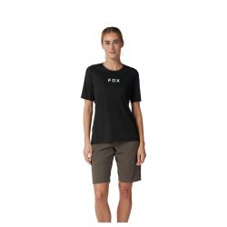 KOSZULKA ROWEROWA DAMSKA FOX RANGER WORDMARK BLACK  ENDURO CROSS
