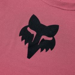 KOSZULKA ROWEROWA Z DŁUGIM RĘKAWEM DAMSKA FOX RANGER WORDMARK HEAD BERRY  ENDURO CROSS