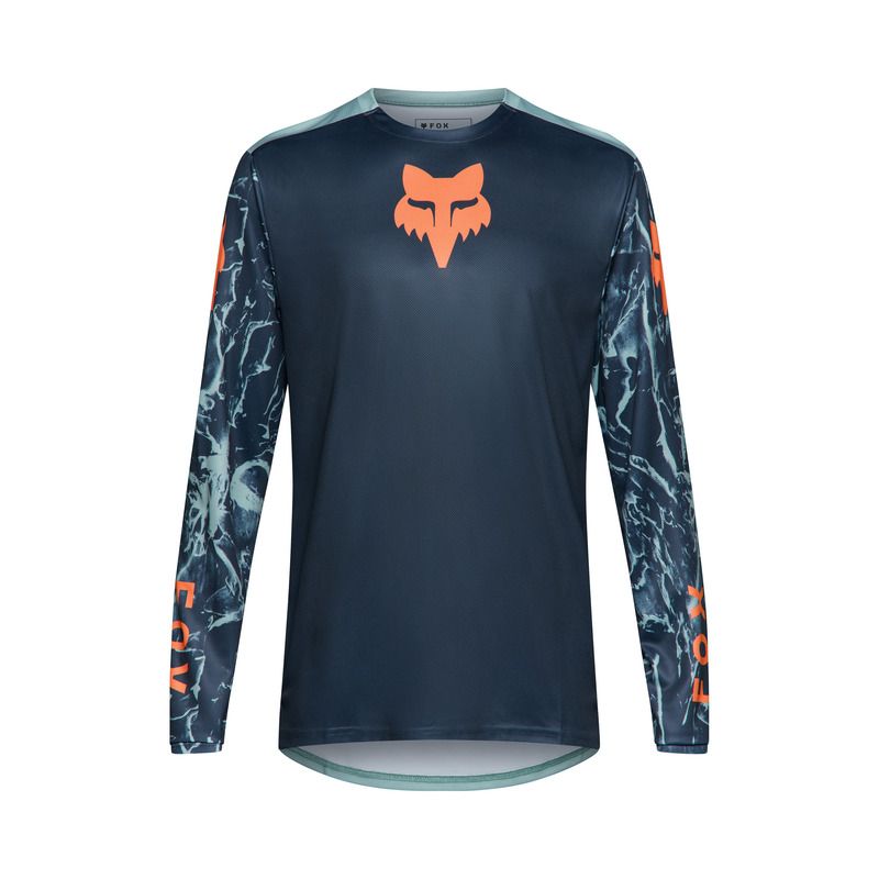 KOSZULKA ROWEROWA Z DŁUGIM RĘKAWEM FOX RANGER IMG PRINT ARCTIC BLUE  ENDURO CROSS