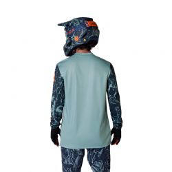 KOSZULKA ROWEROWA Z DŁUGIM RĘKAWEM FOX RANGER IMG PRINT ARCTIC BLUE  ENDURO CROSS