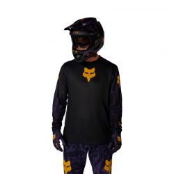 KOSZULKA ROWEROWA Z DŁUGIM RĘKAWEM JUNIOR FOX RANGER IMG PRINT PLUM  ENDURO CROSS