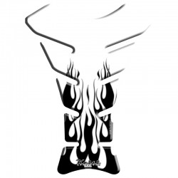 TANK PAD KEITI FIRE FLAME - PRZEZROCZYSTY