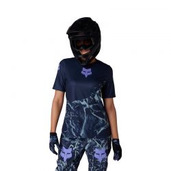 KOSZULKA ROWEROWA DAMSKA FOX RANGER IMG PRINT ARCTIC BLUE  ENDURO CROSS
