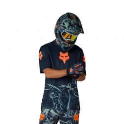 KOSZULKA ROWEROWA JUNIOR FOX RANGER IMG PRINT ARCTIC BLUE  ENDURO CROSS