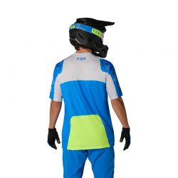KOSZULKA ROWEROWA FOX RANGER TACTILE BLUE JEWEL  ENDURO CROSS