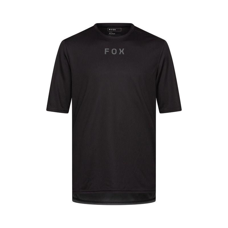 KOSZULKA ROWEROWA FOX RANGER WORDMARK BLACK  ENDURO CROSS