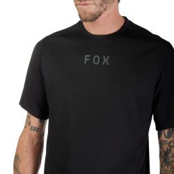 KOSZULKA ROWEROWA FOX RANGER WORDMARK BLACK  ENDURO CROSS