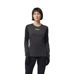 KOSZULKA ROWEROWA Z DŁUGIM RĘKAWEM DAMSKA FOX RAWTEC BLACK  ENDURO CROSS