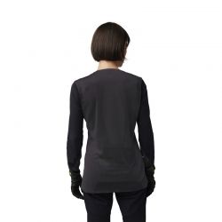 KOSZULKA ROWEROWA Z DŁUGIM RĘKAWEM DAMSKA FOX RAWTEC BLACK  ENDURO CROSS