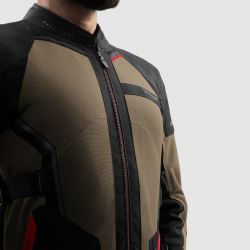 KURTKA MOTOCYKLOWA TEKSTYLNA REBELHORN SCANDAL 3 DESERT BLACK RED 