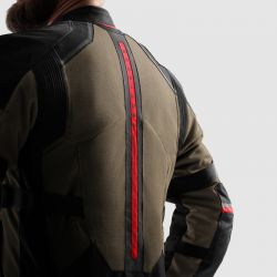 KURTKA MOTOCYKLOWA TEKSTYLNA REBELHORN SCANDAL 3 DESERT BLACK RED 