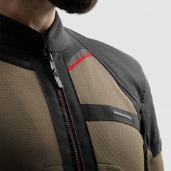 KURTKA MOTOCYKLOWA TEKSTYLNA REBELHORN SCANDAL 3 DESERT BLACK RED 