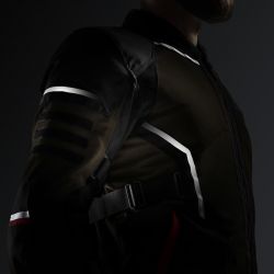 KURTKA MOTOCYKLOWA TEKSTYLNA REBELHORN SCANDAL 3 DESERT BLACK RED 