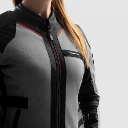 KURTKA MOTOCYKLOWA TEKSTYLNA DAMSKA REBELHORN SCANDAL 3 BLACK GREY RED 
