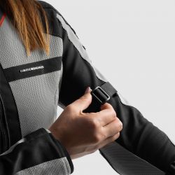 KURTKA MOTOCYKLOWA TEKSTYLNA DAMSKA REBELHORN SCANDAL 3 BLACK GREY RED 