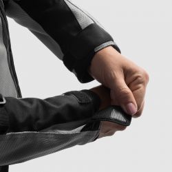 KURTKA MOTOCYKLOWA TEKSTYLNA DAMSKA REBELHORN SCANDAL 3 BLACK GREY RED 