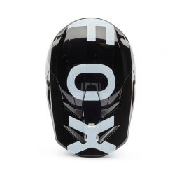 KASK MOTOCYKLOWY JUNIOR FOX V1 SHIELD BLACK  ENDURO CROSS