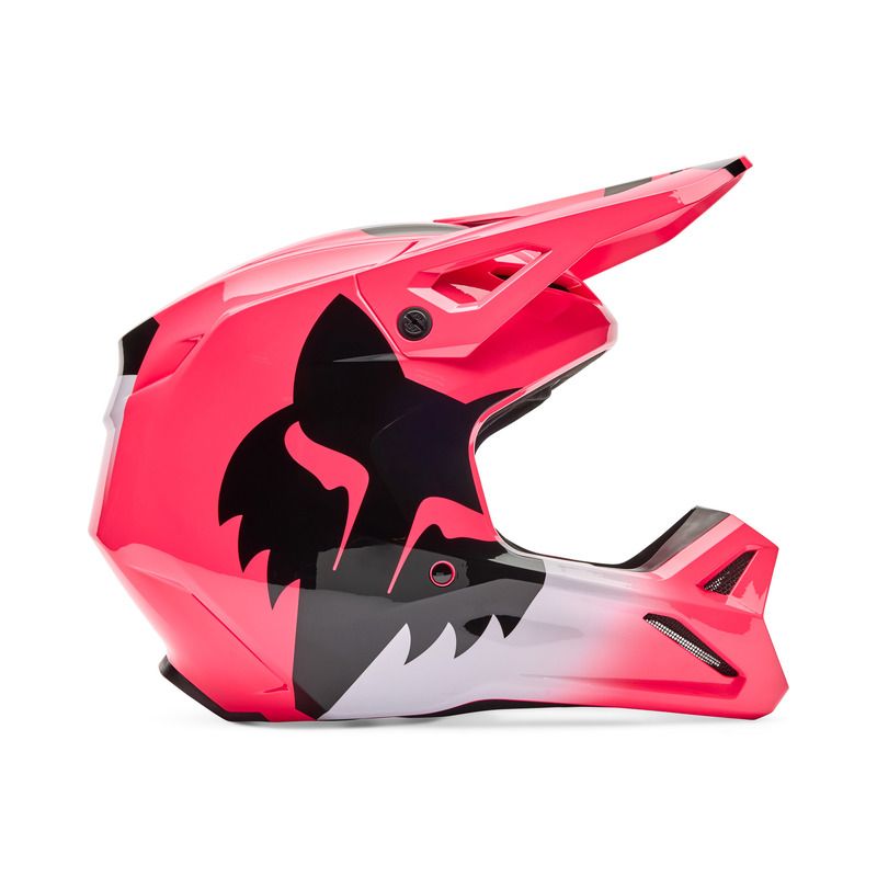 KASK MOTOCYKLOWY JUNIOR FOX V1 SHIELD PINK  ENDURO CROSS
