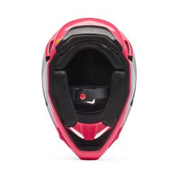 KASK MOTOCYKLOWY JUNIOR FOX V1 SHIELD PINK  ENDURO CROSS