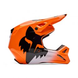 KASK MOTOCYKLOWY JUNIOR FOX V1 SHIELD FLUO ORANGE  ENDURO CROSS