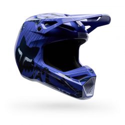 KASK MOTOCYKLOWY JUNIOR FOX V1 DIFFUSE SE PURPLE DOVE  ENDURO CROSS