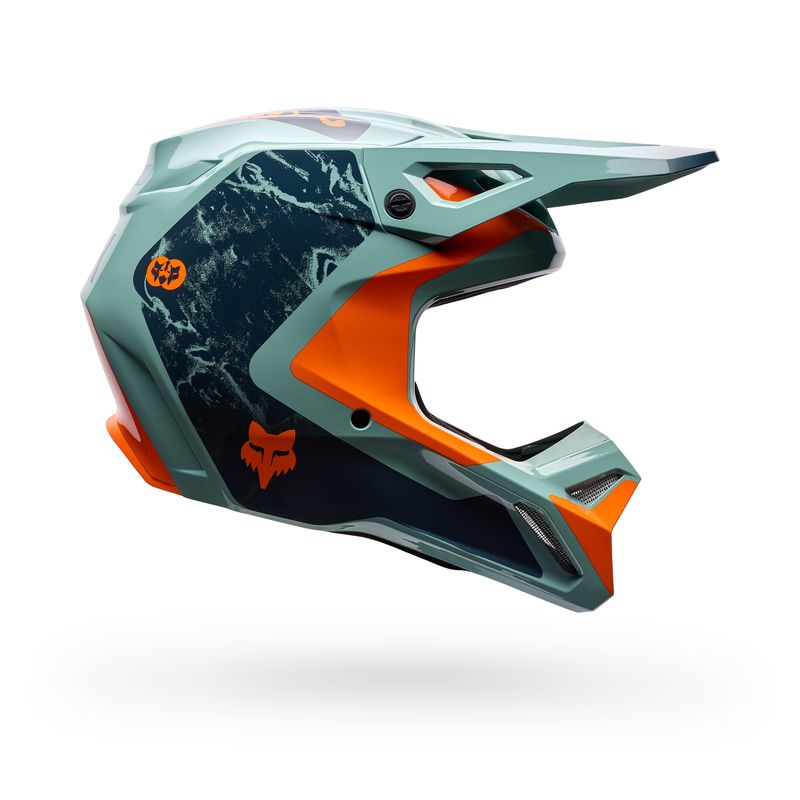 KASK MOTOCYKLOWY FOX V1 IMAGE PRINT ARCTIC BLUE  ENDURO CROSS