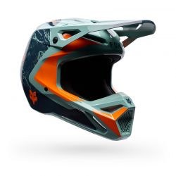 KASK MOTOCYKLOWY FOX V1 IMAGE PRINT ARCTIC BLUE  ENDURO CROSS