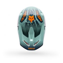 KASK MOTOCYKLOWY FOX V1 IMAGE PRINT ARCTIC BLUE  ENDURO CROSS